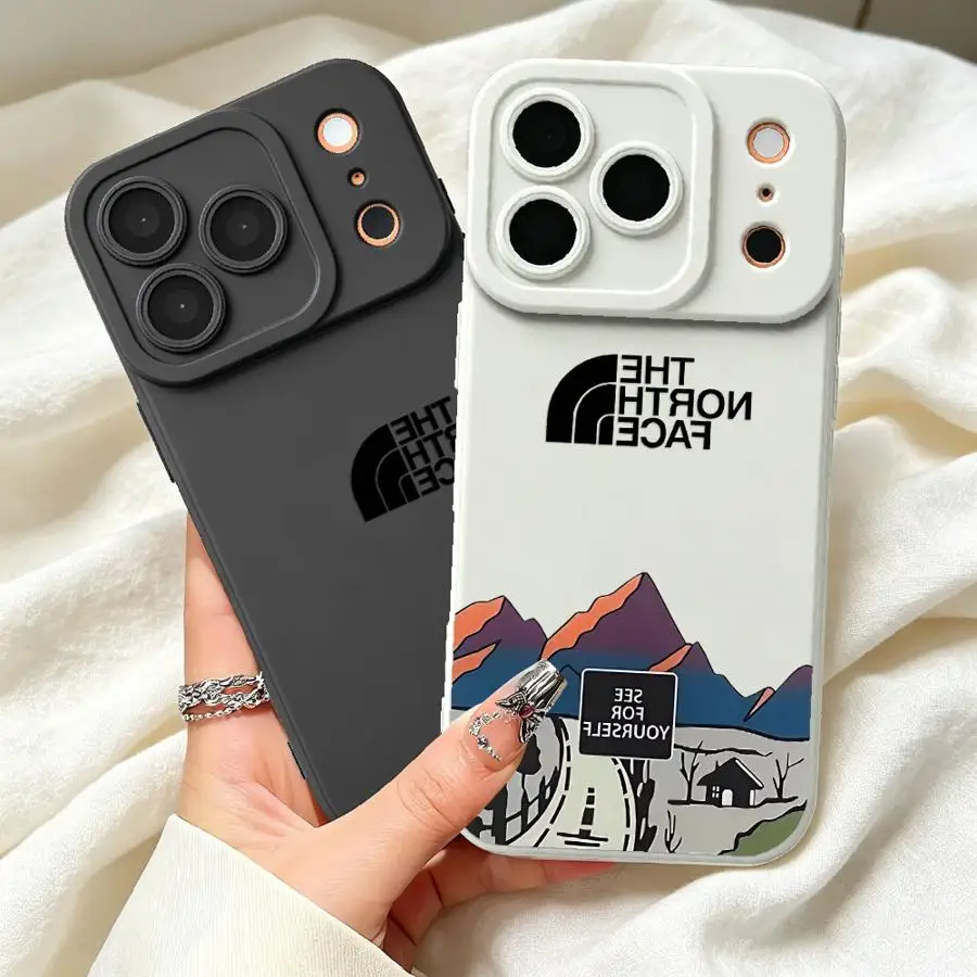 Case for Apple iPhone 17 Pro Max 13 11 12 Plus 14 Air 16 15 Pro TPU Phone Cover Snow Mountain Highway North view 2