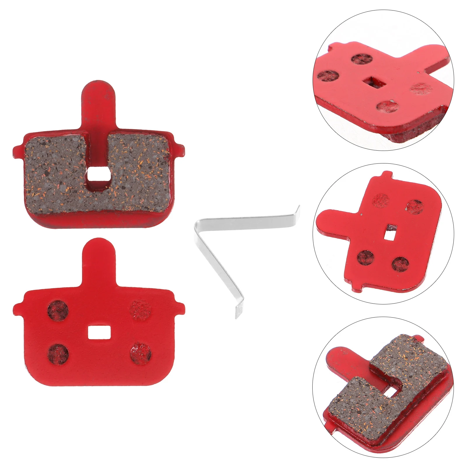 

High Performance Metal Brake Pads Replacement Disc Brake for Road Bike Mountain Cycling Long Service Life Quick Braking Wear
