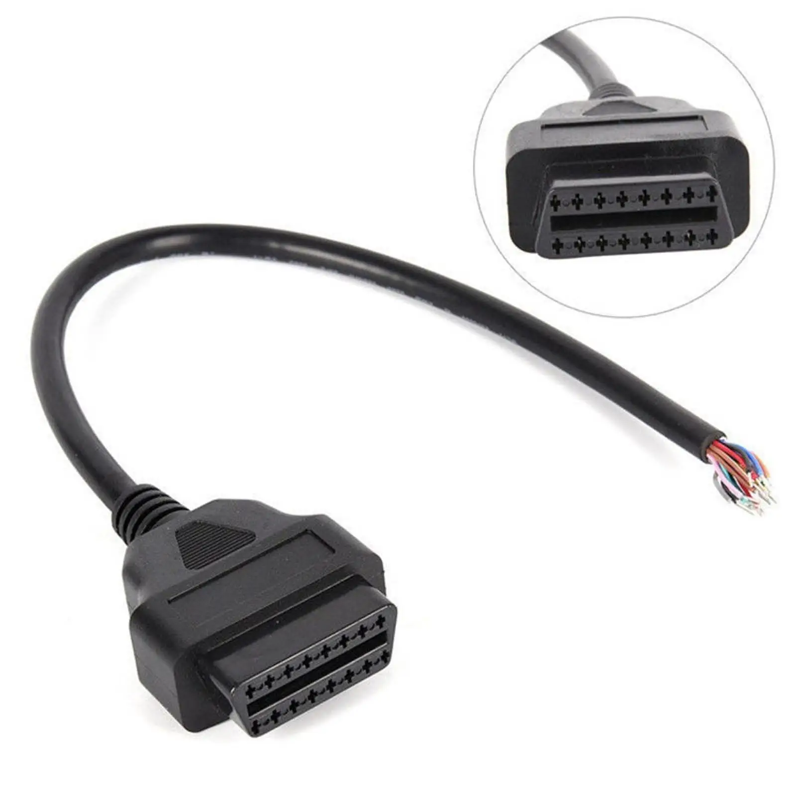Female Diagnostic Adapter Power Cable 16-pin to Diagnostic Convertor Adapter Cable for Motorcycle ATV Parts Car Accessory
