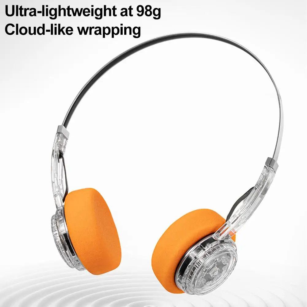 سماعة رأس ريترو فوق الأذن سماعة بلوتوث لاسلكية، سماعة أذن ستيريو هاي فاي، لمعظم أجهزة تشغيل الهواتف المحمولة