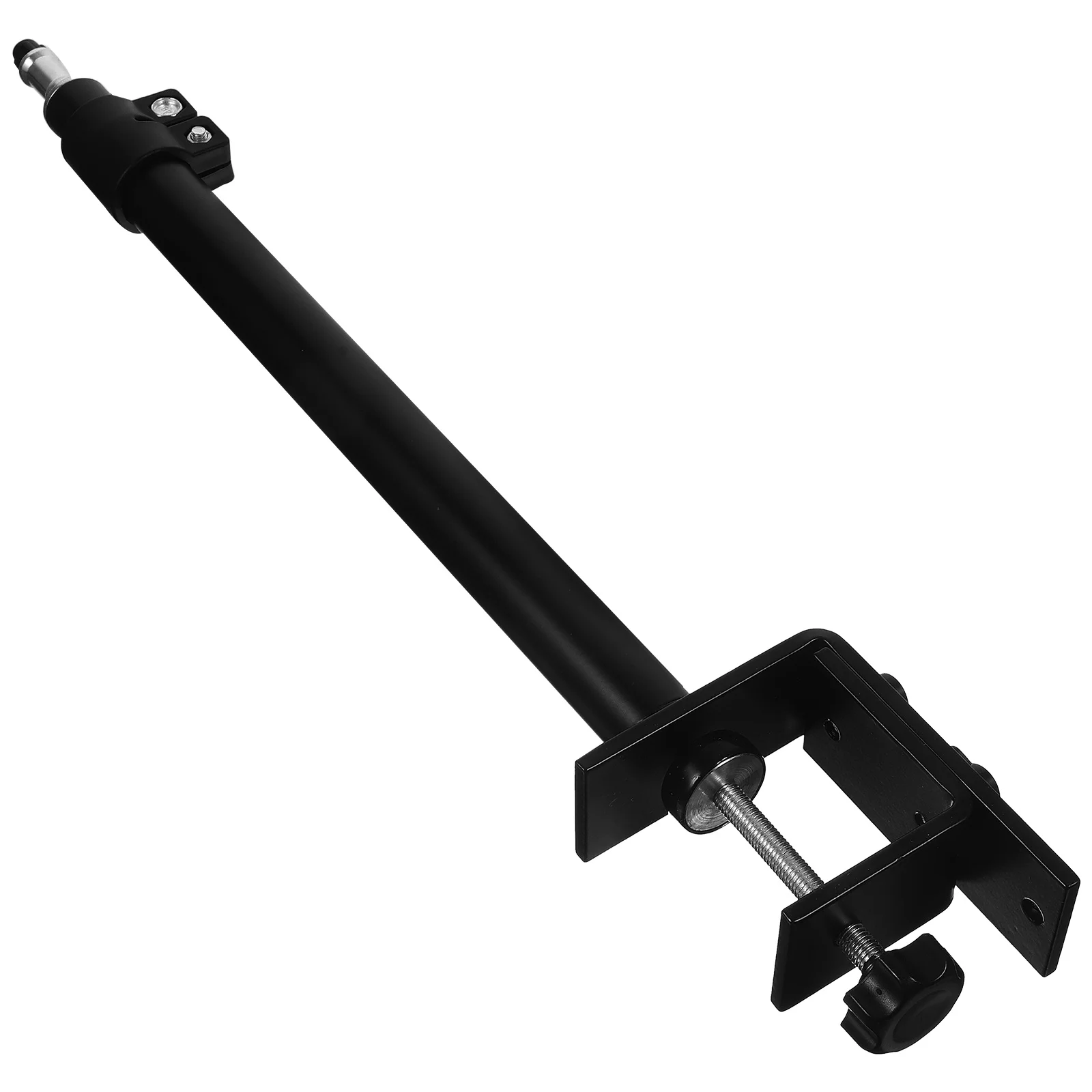 

Aluminum Alloy Fill Light Stand 46-74cm Telescopic Desk Camera Tabletop Clamp Mount for Lighting Video Recording