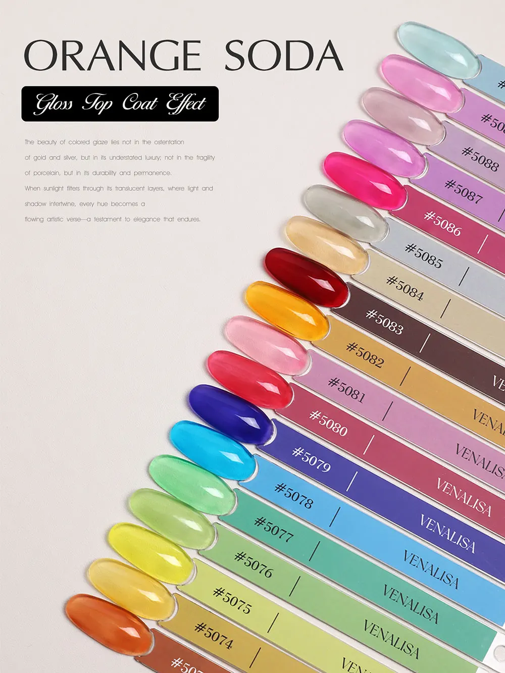 1/2/5pc Venalisa Smalto Gel per unghie TPO Free Vegan Glitter Semi Permanente Soak Off UV LED Long Wear Ultra Diamond Top Coat Vernice