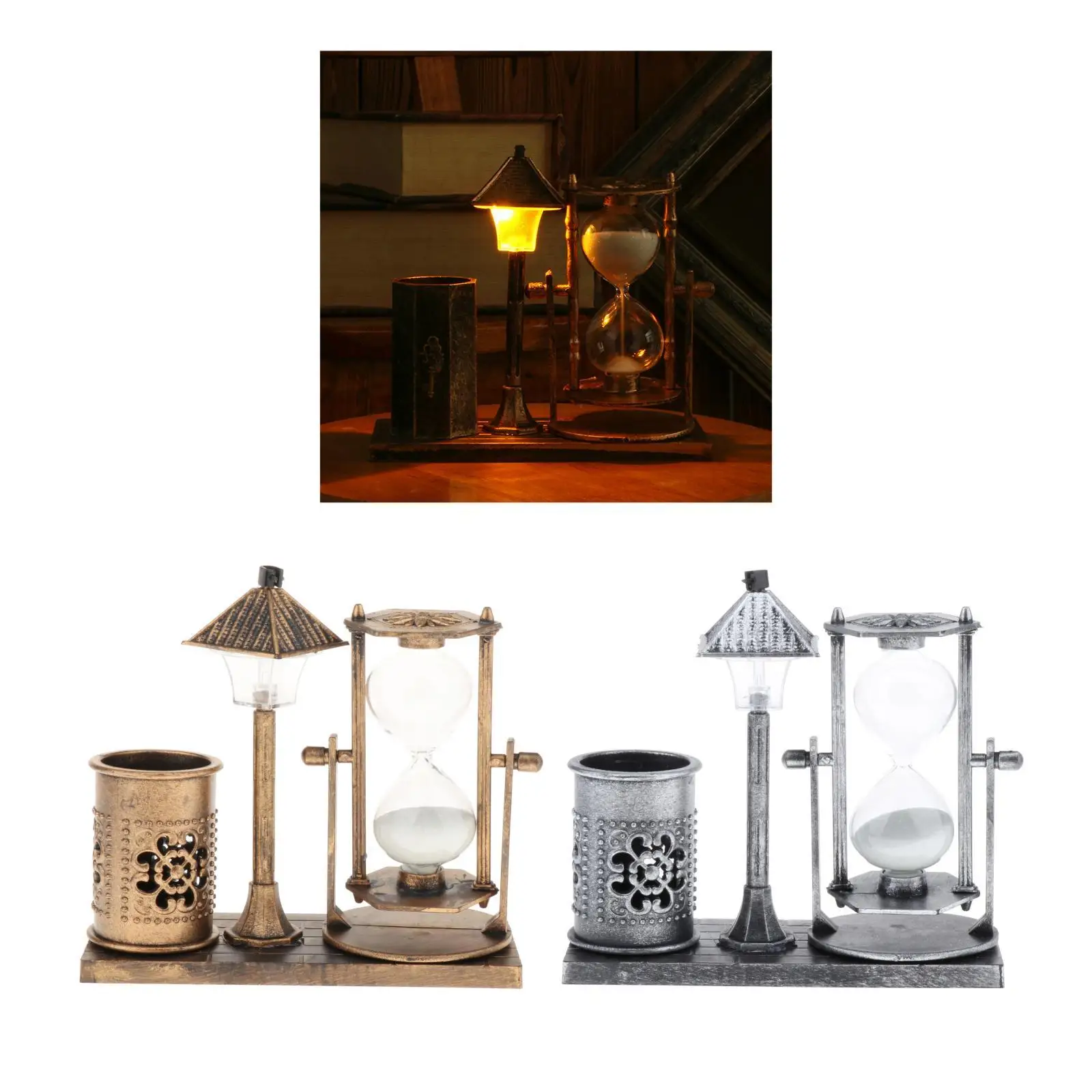 Retro Hourglass Sand Glass Timer Home Desktop Decoration Collectible Gift