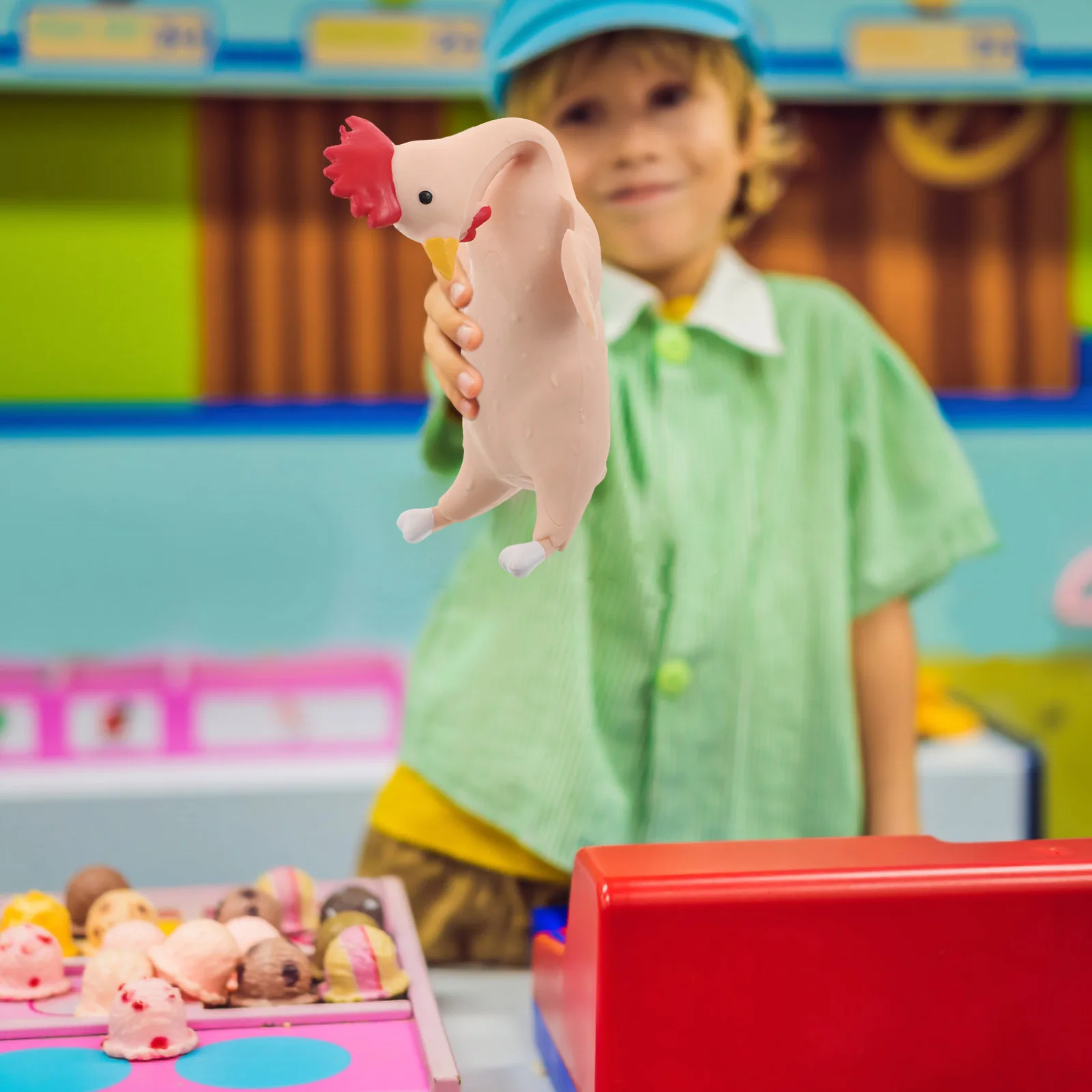 

Squeezable Chicken Realistic Soft Tpr Squishy Stress Relief Animal For Kids Party Favors Office School Decor Slow Rebound Fidget