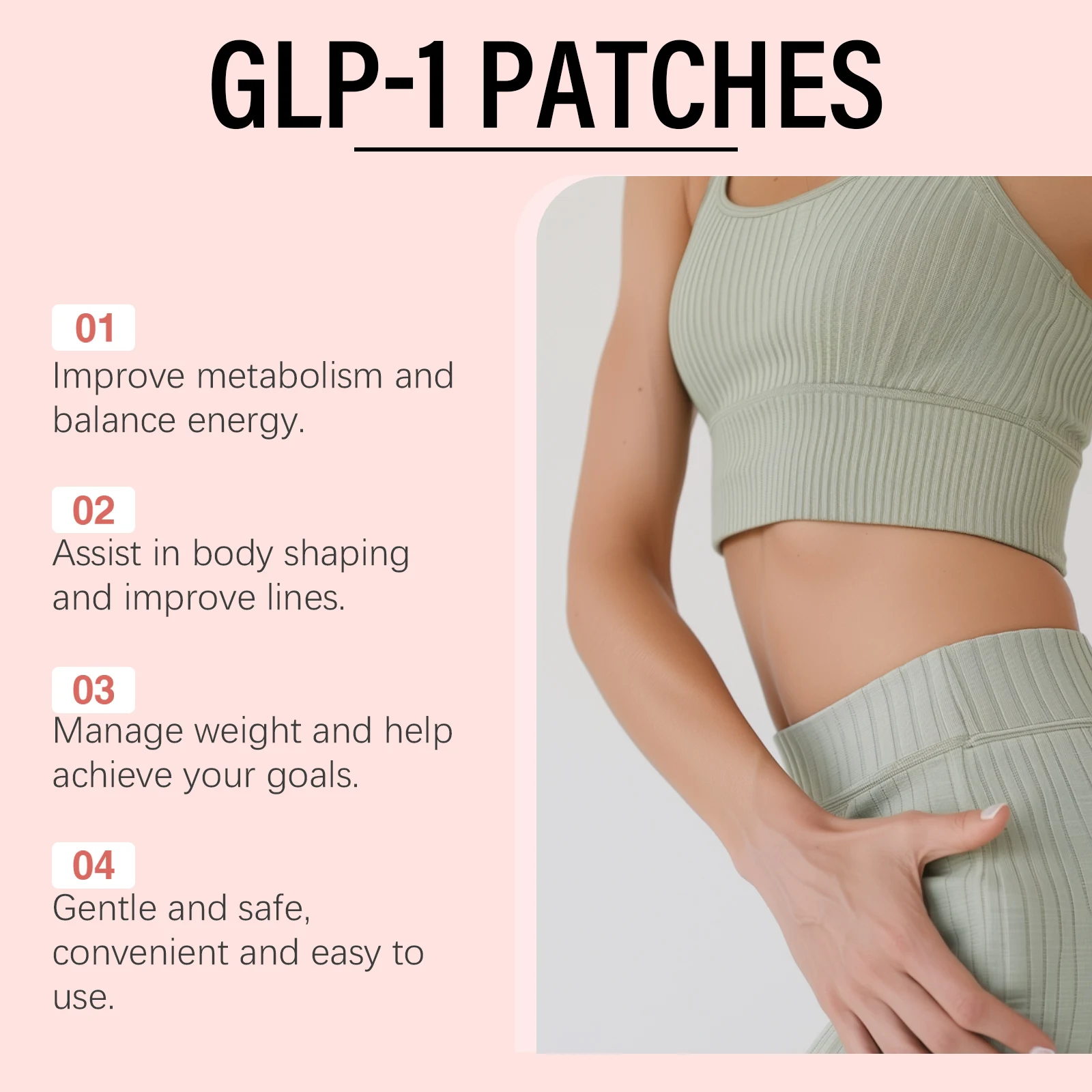 Body Care Patch Gentle Formula Daily Skin Care Patch to Help Smooth and Tone Body Contours for Comfortable Daily Home Use