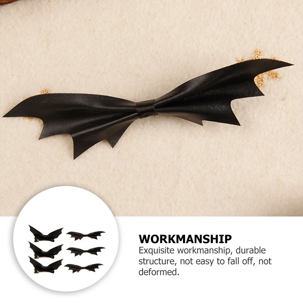 

6 шт., заколки для волос в виде летучей мыши, зажимы для украшения Хэллоуина, зажимы, головной убор из сплава, легкий, прочный, удобный, нарядная одежда для вечеринки в честь Хэллоуина
