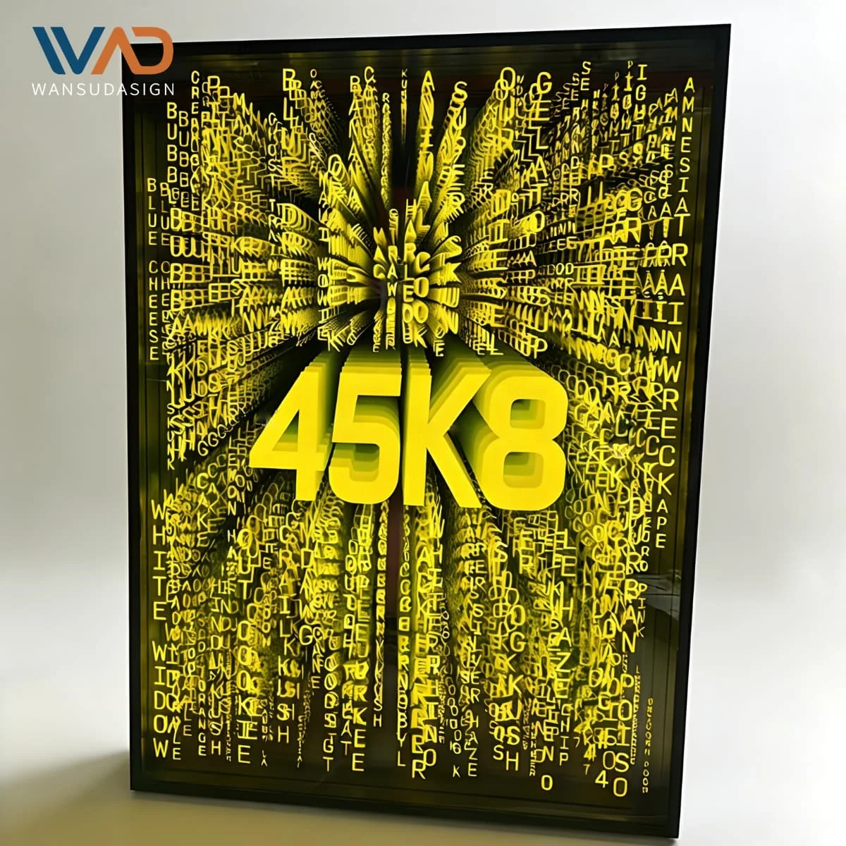 Factory Price Wall Sign 3D Led Neon Sign Infinity Mirror Light Infinite Mirror Electronic Sign for KTV