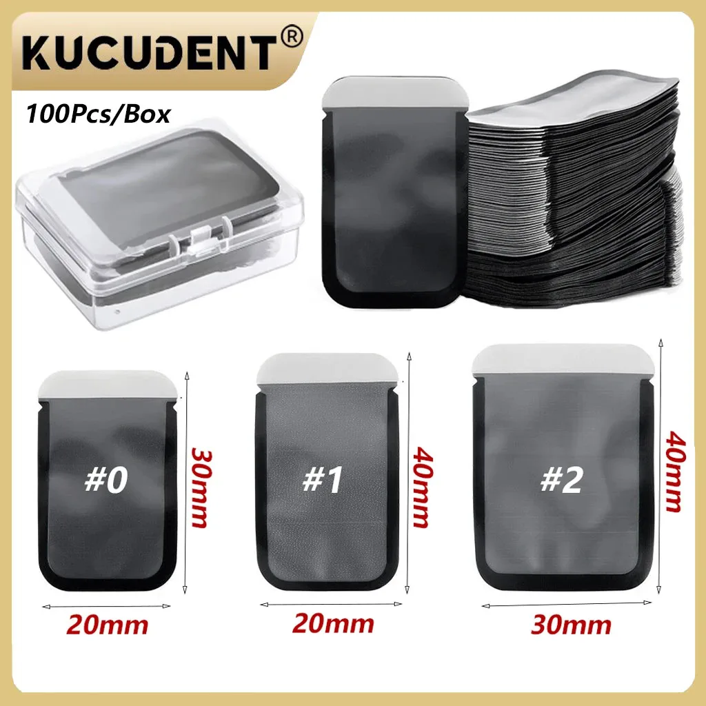 100 pièces/boîte jetable dentaire X rayons Film barrière enveloppes numérique X-rayons balayage phosphore plaque pochette de protection sac de couverture clinique