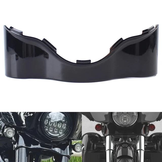 Czarna owiewka dolna, boczna, typu batwing, do motocykli Harley Touring CVO Electra Street Glide Ultra Classic 2014-2023