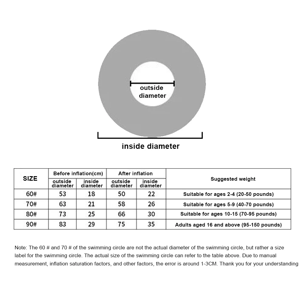 1 قطعة نمط الإطارات بركة العائمة خواتم مانعة للتسرب نفخ عوامة للسباحة تفجير السباحة أنبوب السباحة خواتم يطفو للأطفال البالغين