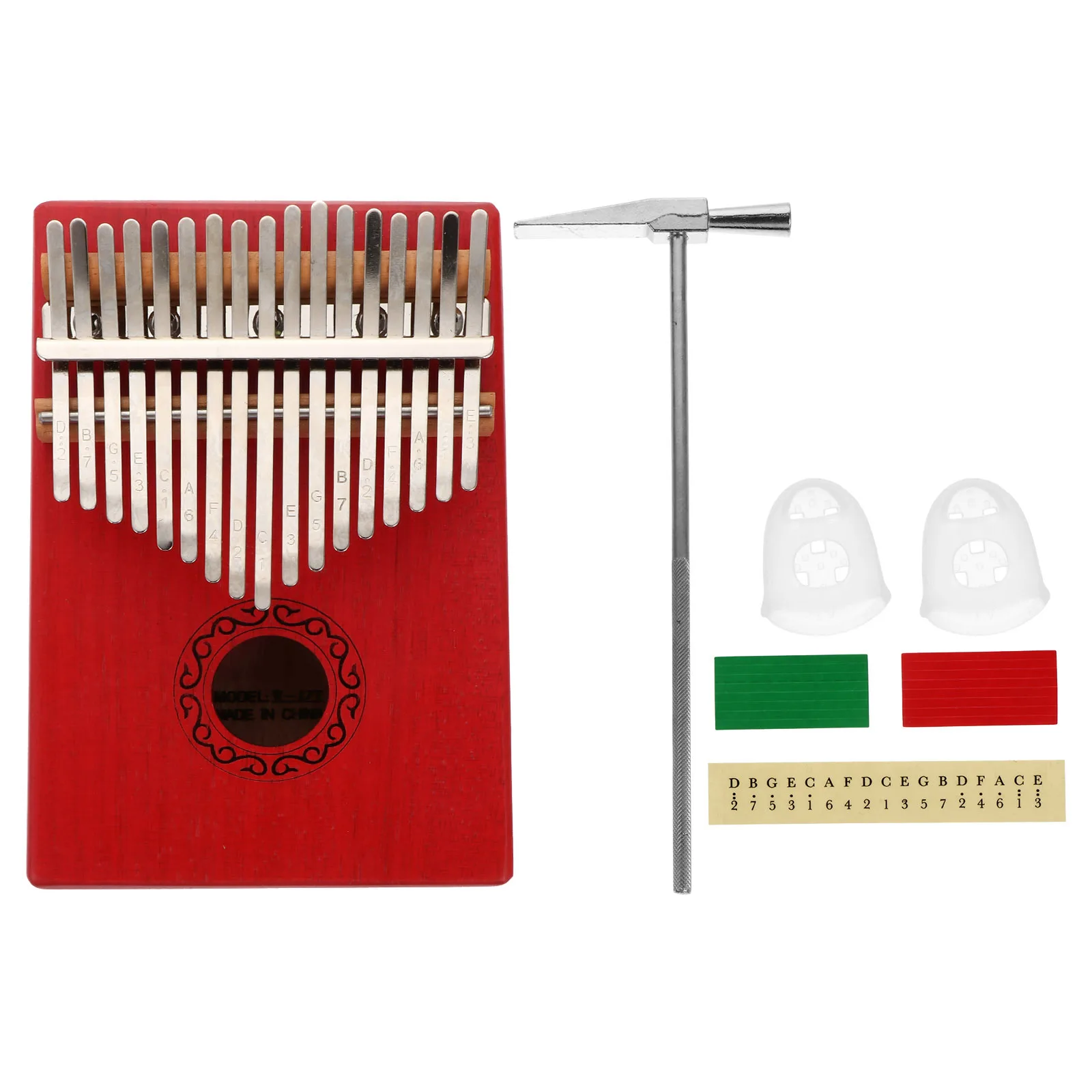 المبتدئين كاليمبا المحمولة الإبهام البيانو مادة خشبية دائم استخدام طويل الأمد الحرفية المهنية حقيبة التخزين وشملت