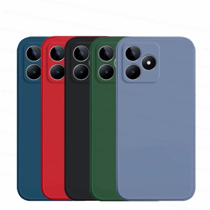 Pour Realme Note 50 tui Realme Note 50 couverture antichoc liquide Silicone TPU Fundas protection tlphone couverture arrire Realme Note 50