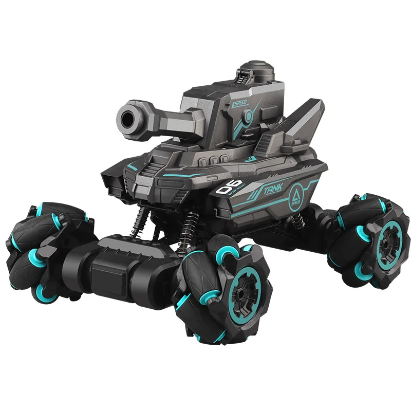 24cm Rc car Shoot Bullet Gesture sensing RC tank with shock absorption system Electronic Remote Control vehicle toy usb charge