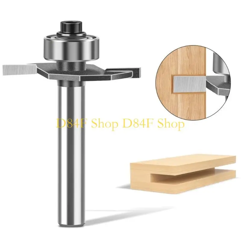 D84F Professional Woodworking Milling Router Bit T Cutter With Sharpness Edges For Detailed Works On Various Materials