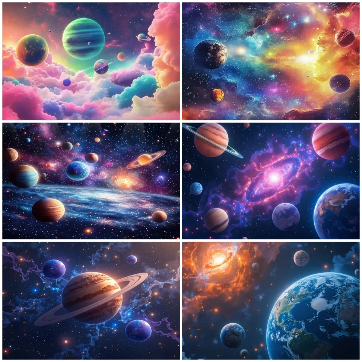 

Outer Space Theme Party Decoration Background Banner Cosmic Galaxy Nebula Star Kids Birthday Backdrop Photography Supplies Props