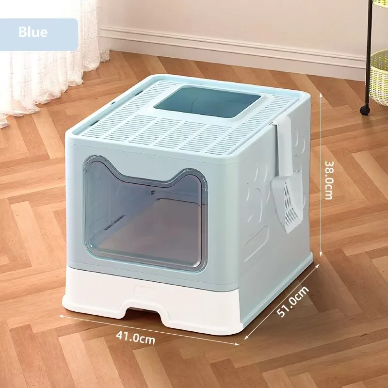 

Cat Litter Box Front Entry Enclosed Extra Large Litter Box with Litter Catching Lid and Scoop for Big Cats Kitty Pet Supplies