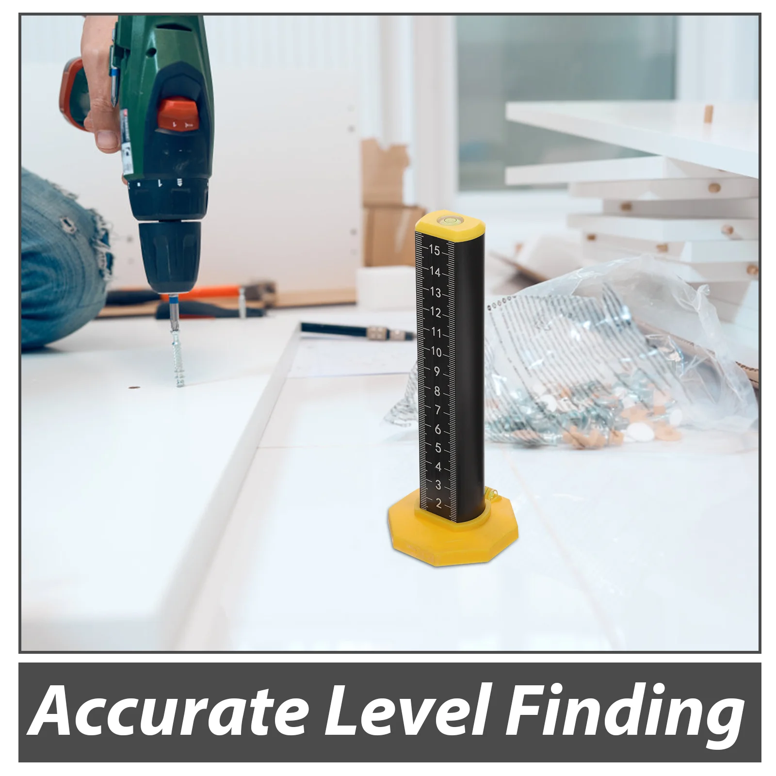 Height Ruler Mini Clear Measure Contour Gauge Ceiling Tiles Floor Tiling Tool Interior Finish Part Position