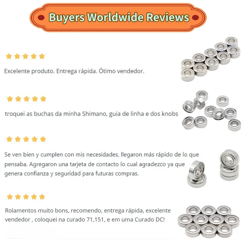2 Stück Edelstahllager ABEC-9 Angelrollenlager SMR74ZZ SMR85 S623 SMR105 SMR117 SMR128 SMR137 SMR148 S684 S687 S693ZZ – Detail 15