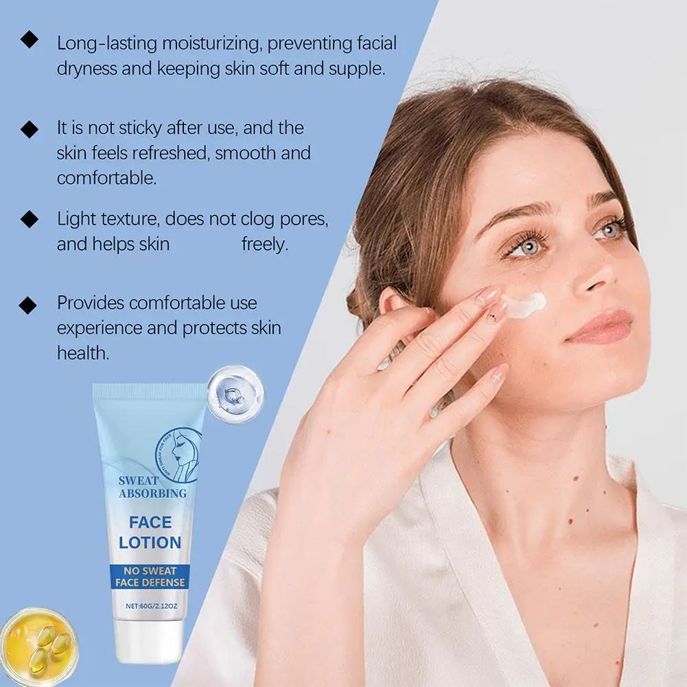 Lotion d'absorption anti-transpirante pour le visage, déodorant naturel puissant pour l'hyperhidrose, anti-transpirant pour le visage