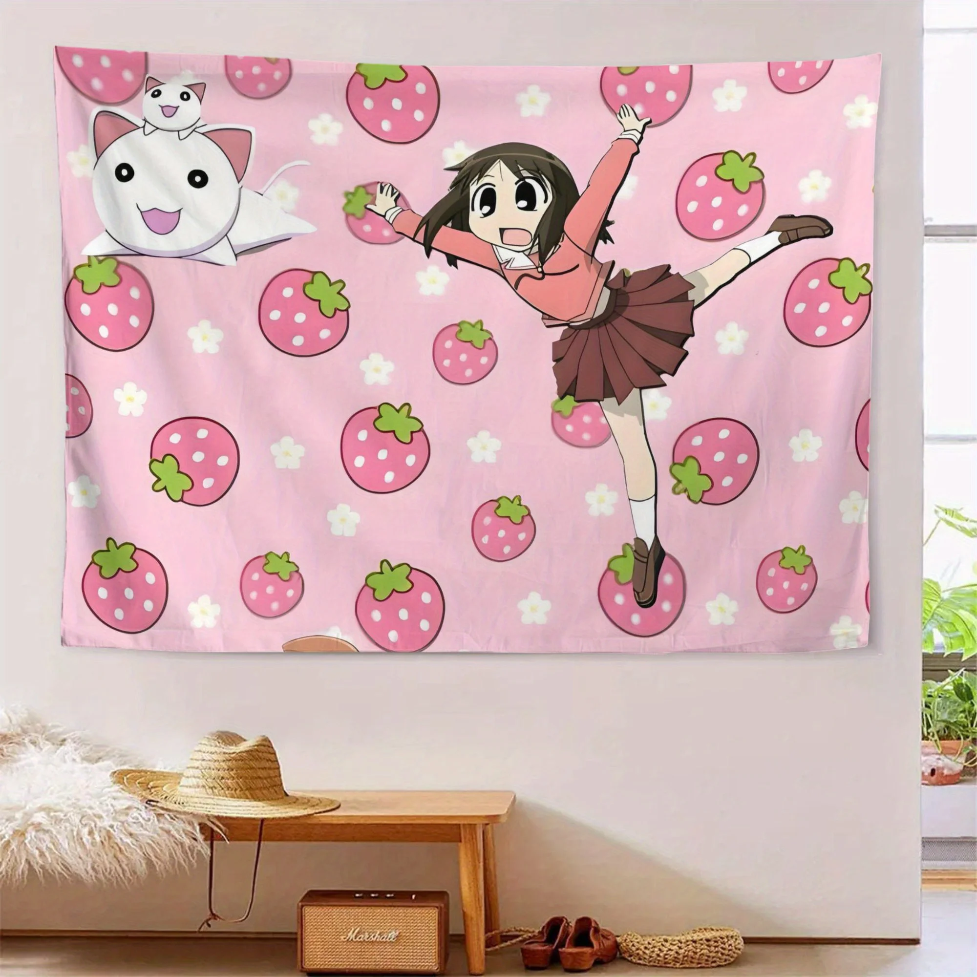 

VIKAMA свежий красный персик атмосфера украшения гобелен кофейня студия гостиная украшение настенное украшение дома