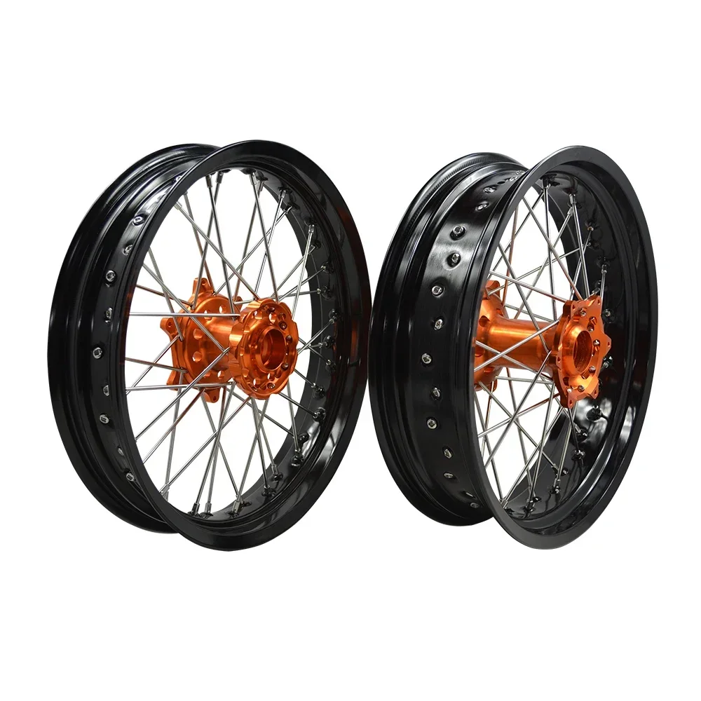 High Quality Aluminum Alloy Rim 17 Motorcycle Supermoto Wheels For Exc Sxf 125 250 300 450