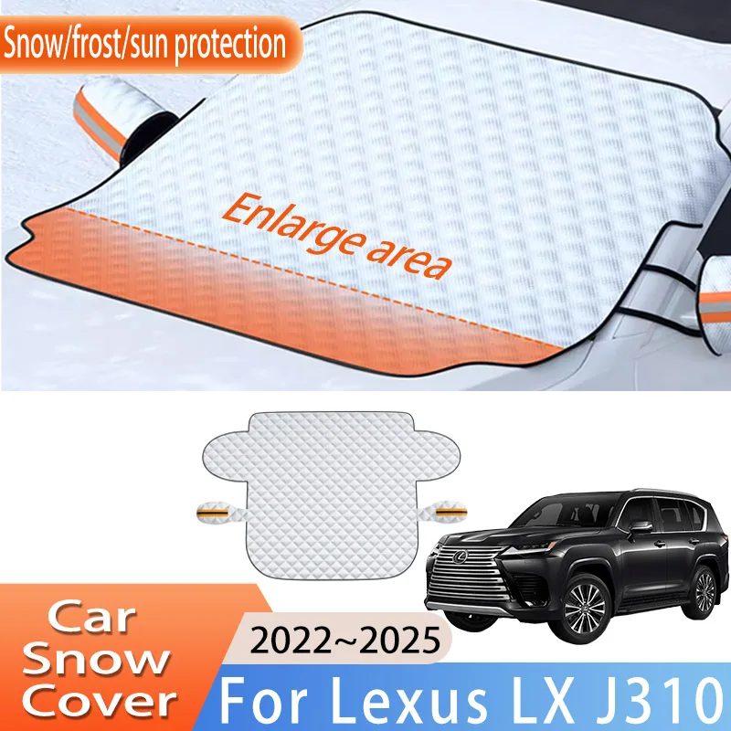 

Car Accessories For Lexus LX J310 2022~2025 Upgrade Front Windscreen Snow Cover Ice Frost Sun Protector Waterproof Auto Parts