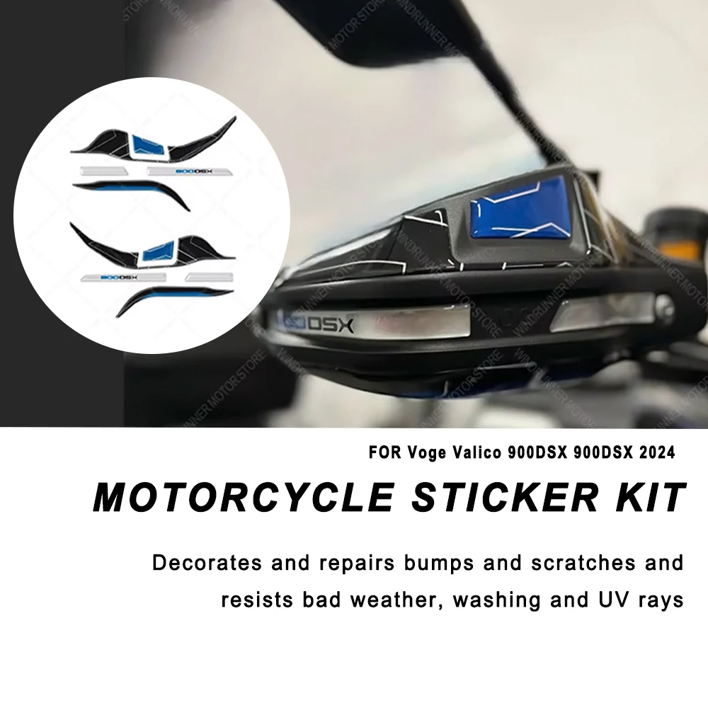 

For Voge Valico 900DSX 900DSX 2024 Motorcycle Accessories Waterproof Sticker 3D Resin Protective Sticker Tank Pad Sticker Kit