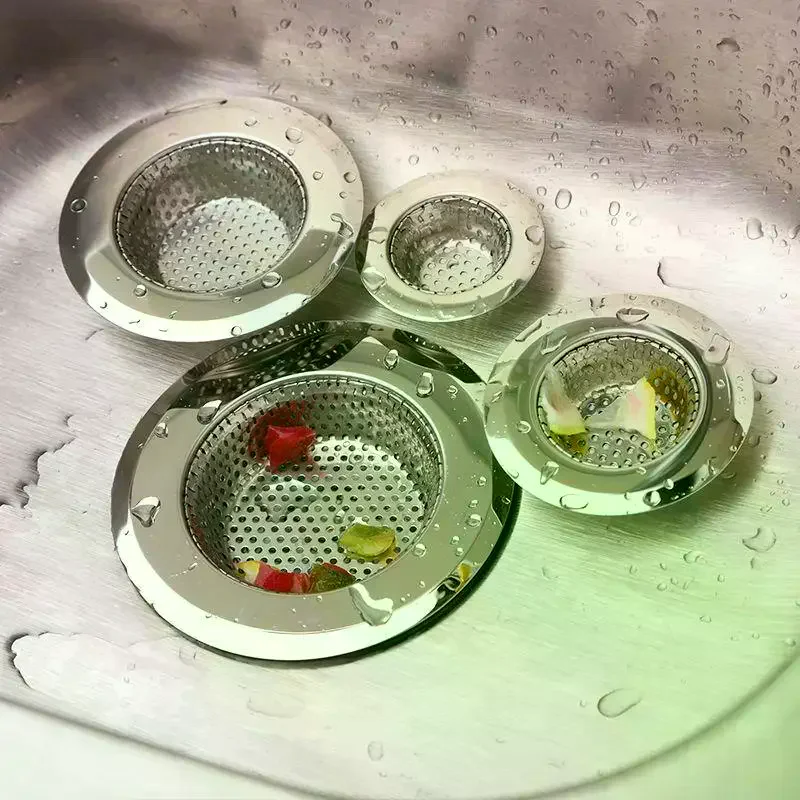Stainless Steel Sink Drain Strainer Rust Resistant Fine Mesh For: Kitchen Bathroom Catch Food Debris