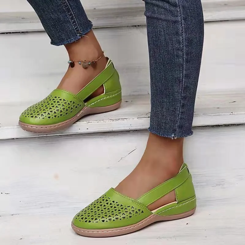 Summer Women Sandals Wedges Orthopedic Hollow Out Ladsies Casuasl Shoes Slip on Vintage Female Sandals Chaussure Femme sandals