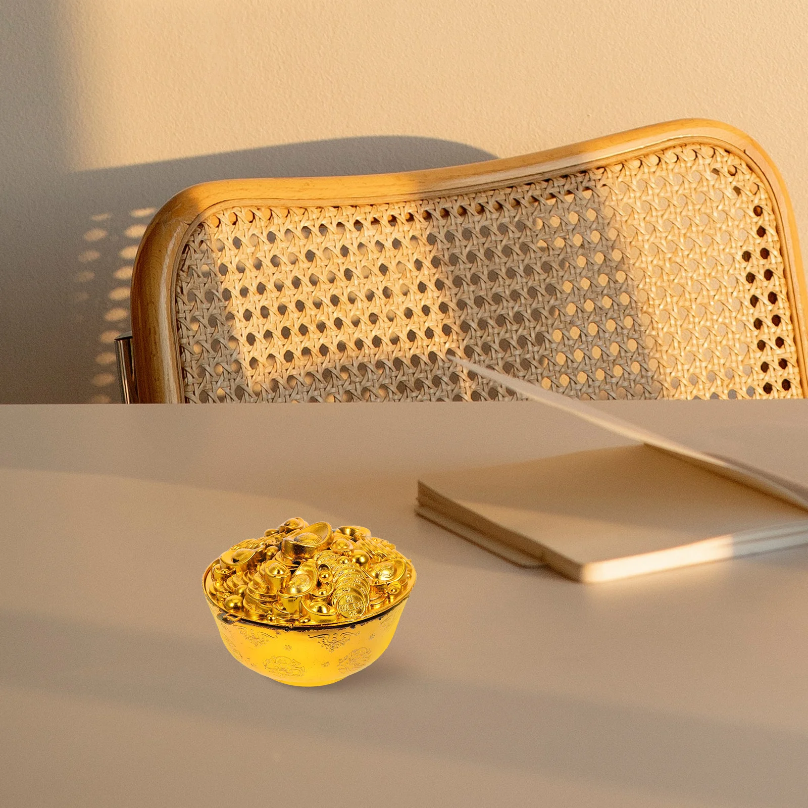 

10pcs Sacrificial Bowl Set Funeral Ceremony Worship Decoration Feng Shui Treasure Basin Wealth Ornament Home