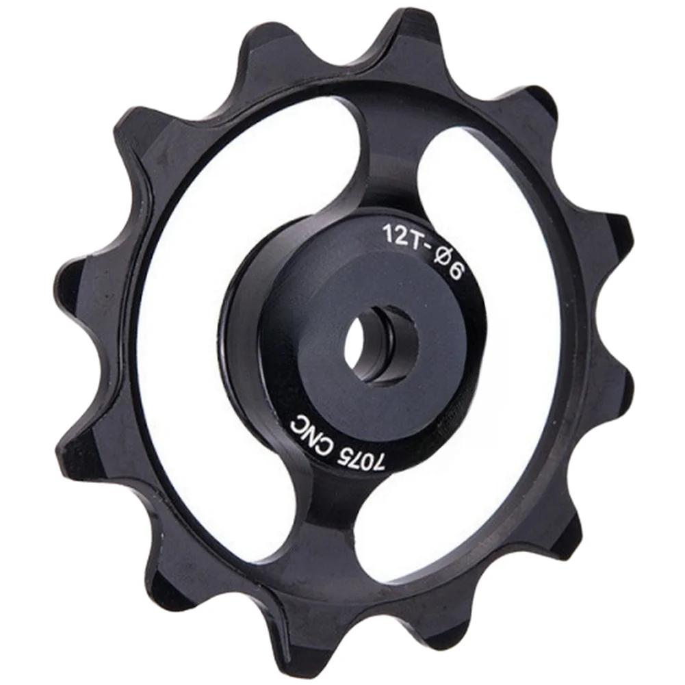 

Narrow Wide 12T Rear Derailleur Pulley Wheel with Bearings for MTB Road Bike Guide Wheel Metal Construction Smooth Shifting