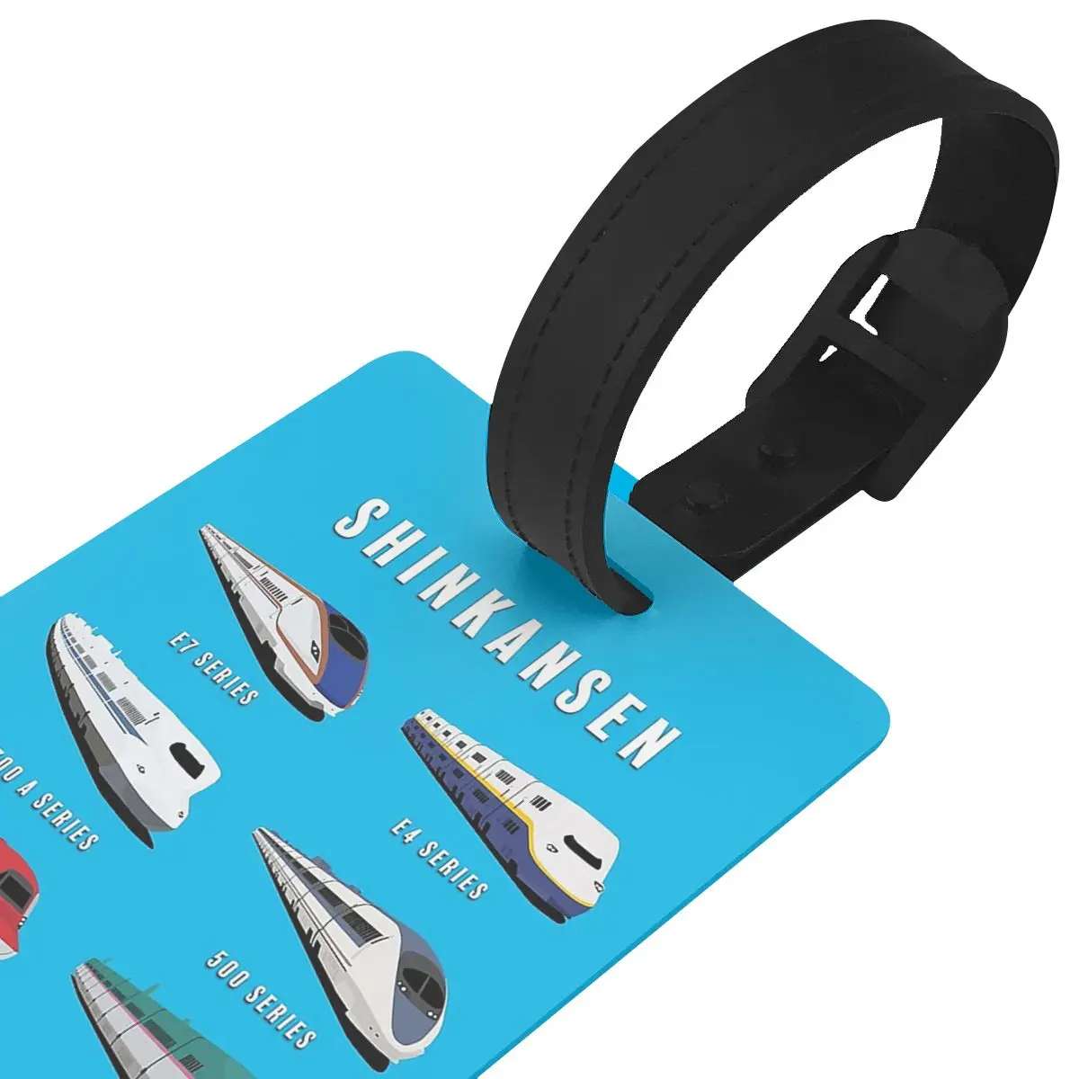 Japanese Shinkansen Bullet Trains Luggage Tags Suitcase Travel Cute Baggage Boarding Tag Portable Label Holder ID Name Address