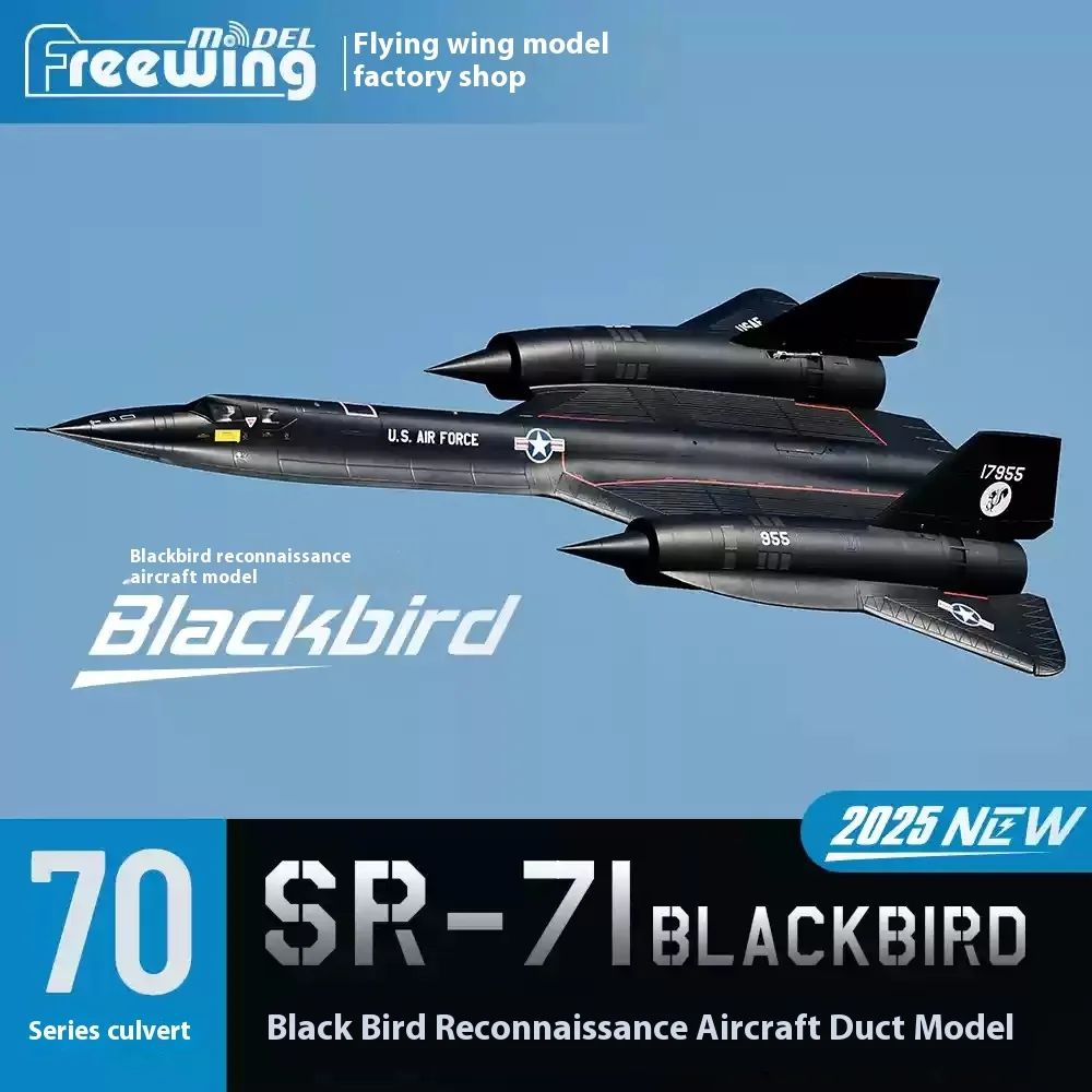 Freewing デュアル 70 ミリメートル Sr-71 ブラックバード Rc 飛行機