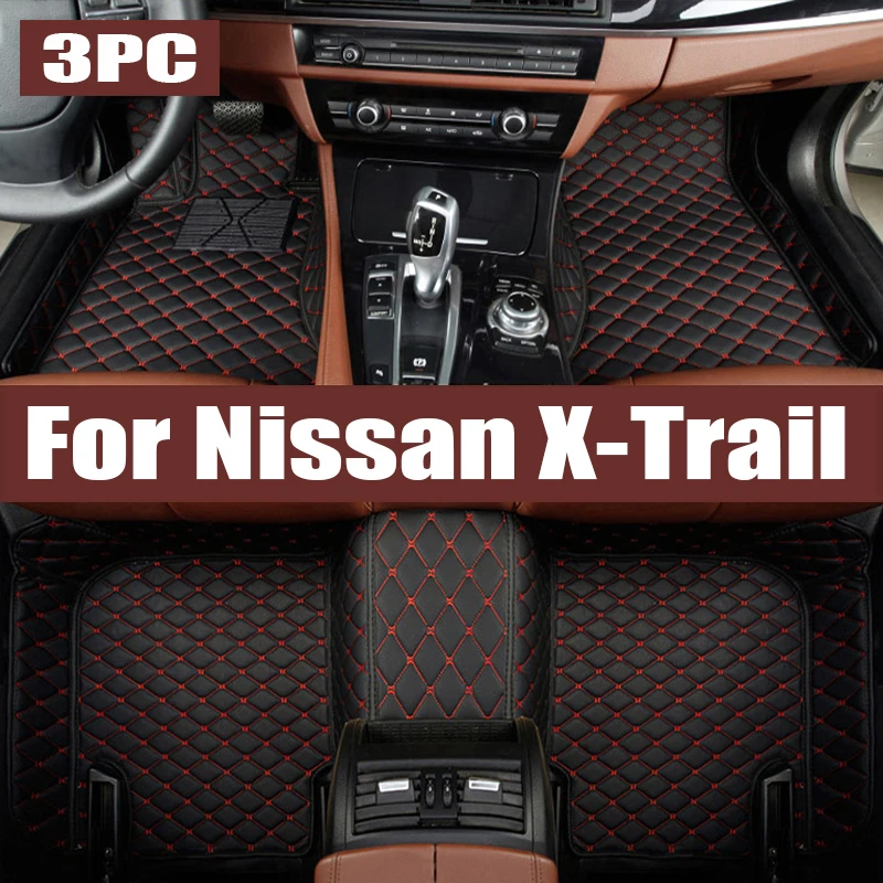 

For Nissan X-Trail T32 3rd 2014-2021 Auto Car Floor Mats All-Weather TPE Foot Mats Pad Waterproof Tray Mat Interior trunk mat