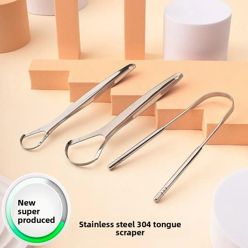 

Premium 3pcs Metal Tongue Scraper Cleaner for Adults & Kids, Portable Stainless Steel Tongue Scrapers Brushes for Removing