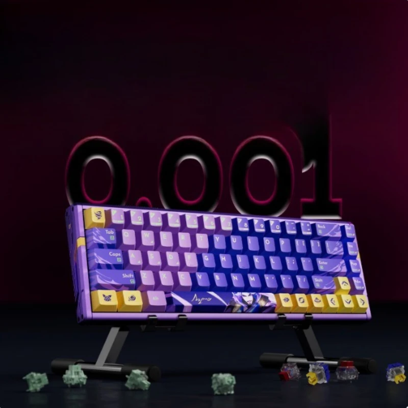 

Side-engraved keyboard, structure VGN full-key mechanical RGB three-mode hot-swappable customization