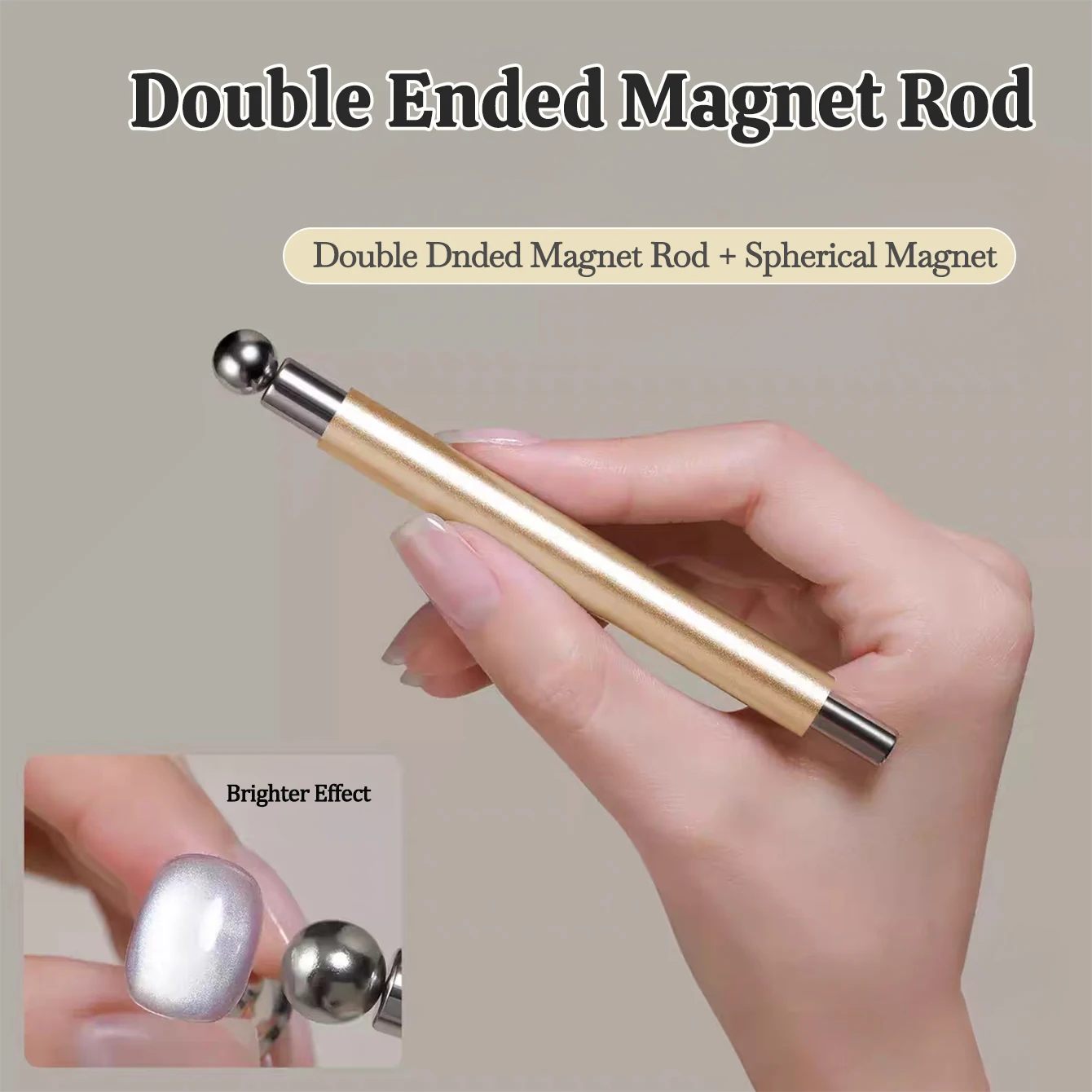 Super Strong Magnet Stick Cylindrical Nail Art Cat Eye Gel Magnetic Pen for Gel Polish Cat Eye Nails Painting Manicure