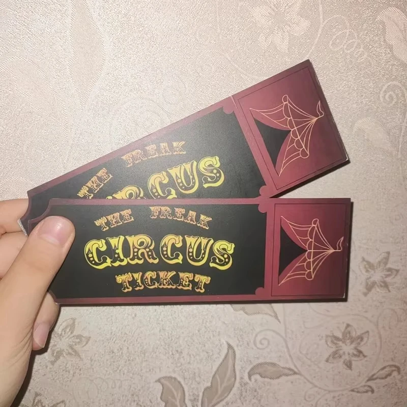 Game The Freak Circus Cosplay Ticket Paper Card Role Play Carnival 10Pcs/Set Party Prop view 6