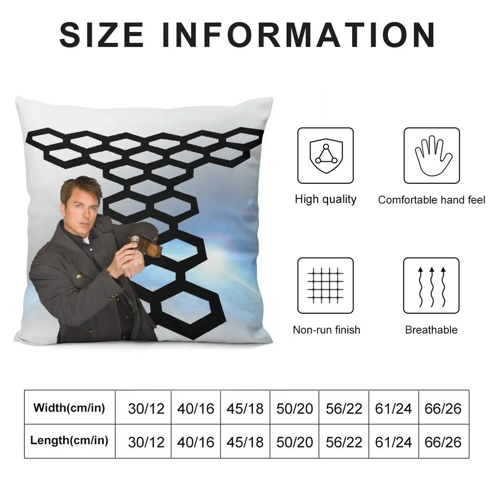 Captain Jack Harkness - Torchwood Throw Pillow Pillow Cases Luxury Sofa Cushions Pillowcases pillow