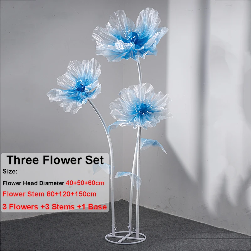 

Large Silk Flowers Giant Artificial Flowers Wedding Road Lead Flower Window Display Decoration Wedding Decor Props Home Decor