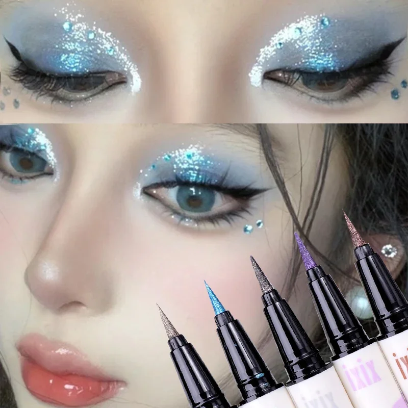 Glitter Diamant Eyeliner Potlood Waterdichte Markeerstift Oogschaduw Koreaanse Make-Up Langdurige Glanzende Liggende Zijderups Schoonheid Cosmetica