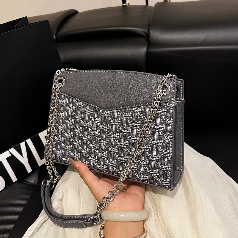 Элегантная женская сумка через плечо с ремешком-цепочкой, классическая модная женская сумка, роскошная дизайнерская женская сумка через плечо