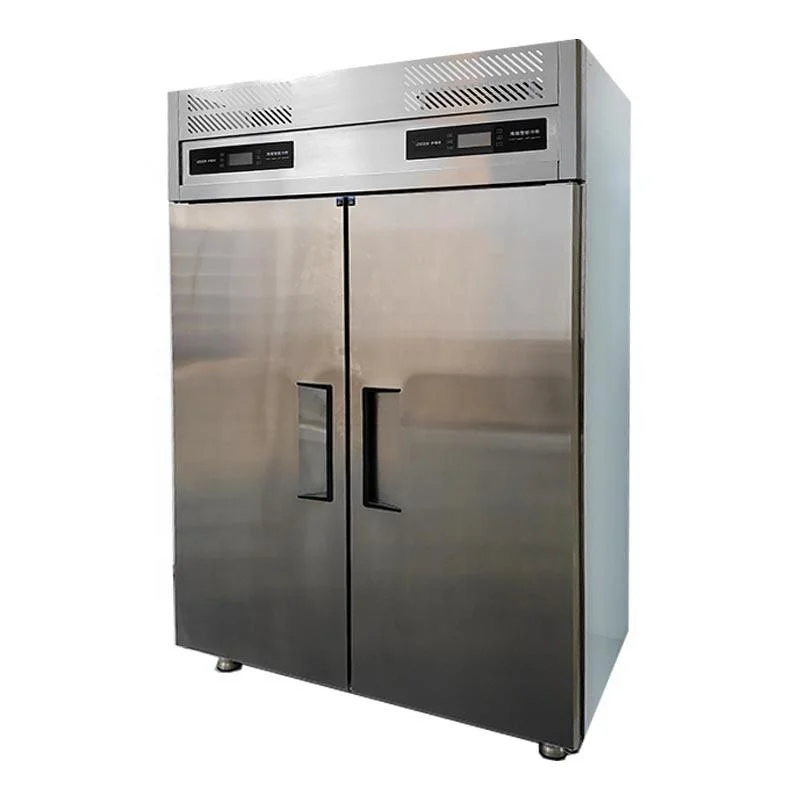 

Commercial Refrigeration Equipment Stainless Steel Freezer Upright Refrigerators Large Capacity Restaurant Vertical Freezer