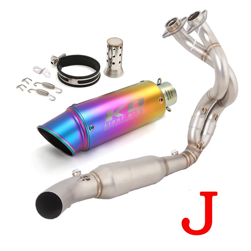 Voor Kawasaki Ninja 650 Z650 2023 2024 2025 Motorfiets Uitlaatpijp Uitlaat Front Link Rvs 51 MM DB Killer volledige Systeem