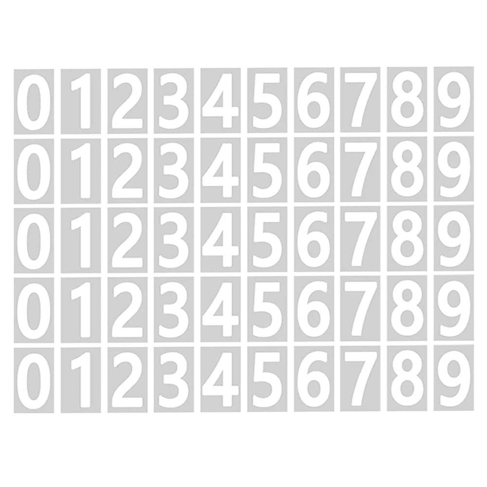 Mailbox Numbers for Outside, 10 Sets 0-9 Reflective Number Stickers with Sticky Tab for Easy Backing Separation (2 Inch)