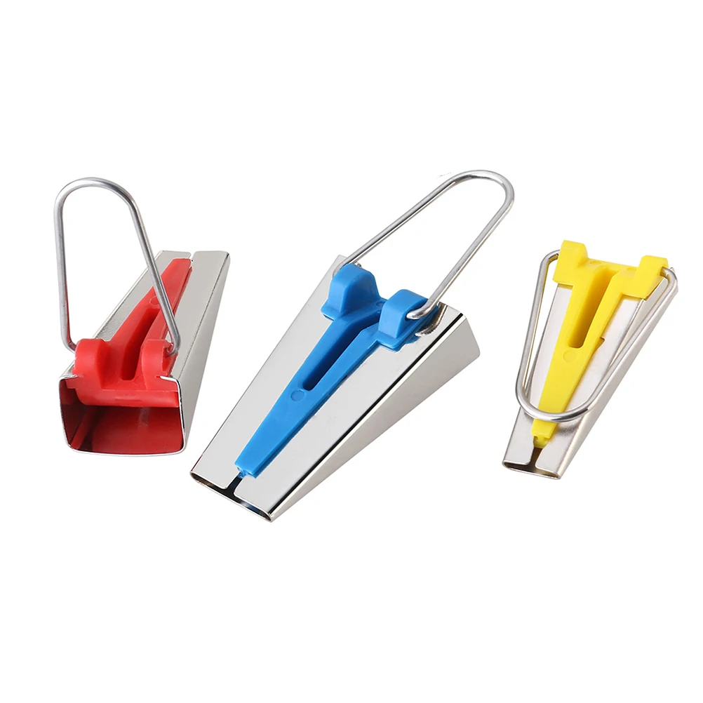 

3PCS Fabric Fabric Bias Tape Tool Tape Quality Patchwork Belt Tool Quilt Binding Sewing Crafting Metal DIY Tools