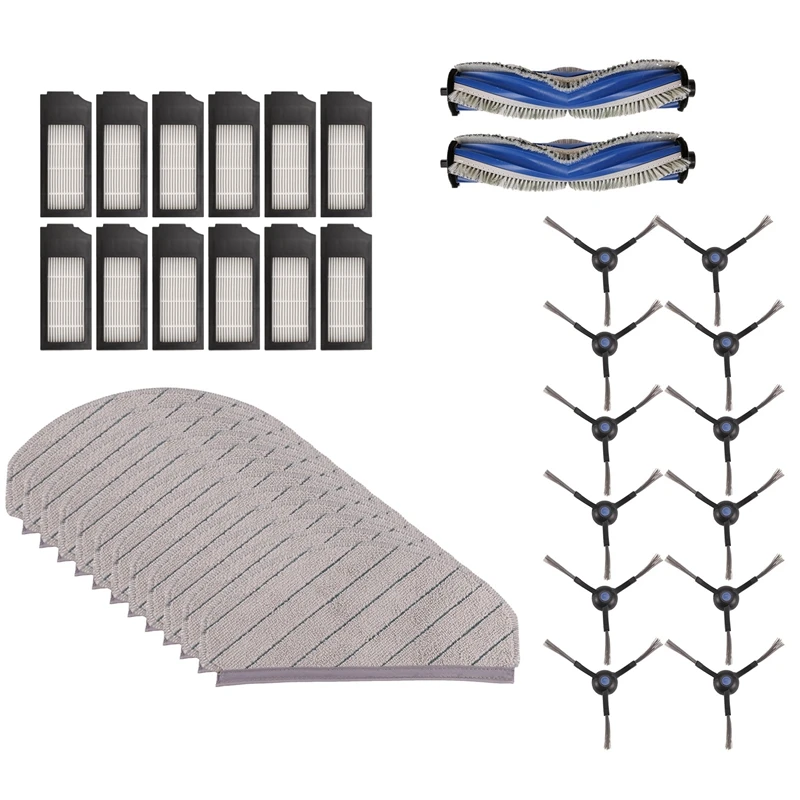 

A16F-For Yeedi C12 PRO PLUS C12 PLUS,C12 Robot Vacuum Replacement Part Main Roller Side Brush Hepa Filter Mop Pad Accessories