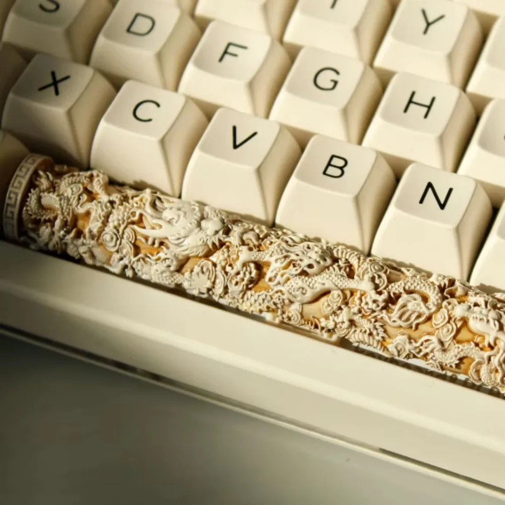 Panlong Pillar Resin Keycaps Personalized Spacebar Creative Keycaps for Mechanical Keyboard Cultural Vintage Gaming Accessories