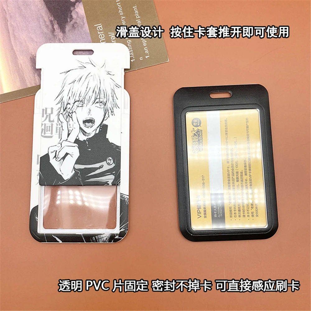 Jujutsu Kaisen Cartoon Card Holder Yuji Satoru Gojo Cartoon Character Campus Card Protector Student Anime Peripheral Gift