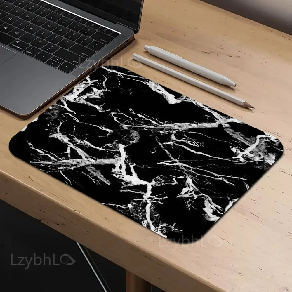 

Marble Texture Mouse Pad Small Gamer Desk Mat Square Gaming Office Accessories Rug Mousepad PC Rubber Keyboard HD Table Mats